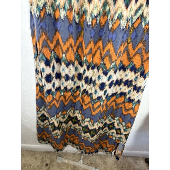 Mossimo Boho Long Strap Sun Dress Crochet small Flowy Black Blue Orange Teal - Picture 7 of 9